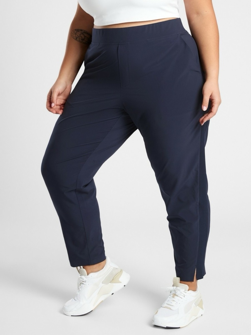 Athleta Brooklyn Mid Rise Ankle Pants -Navy